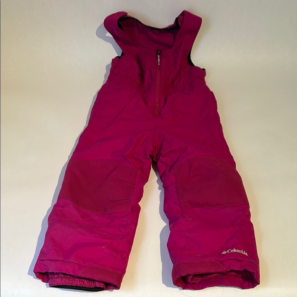 Columbia Kids' Pink Snow Bib (size 4)